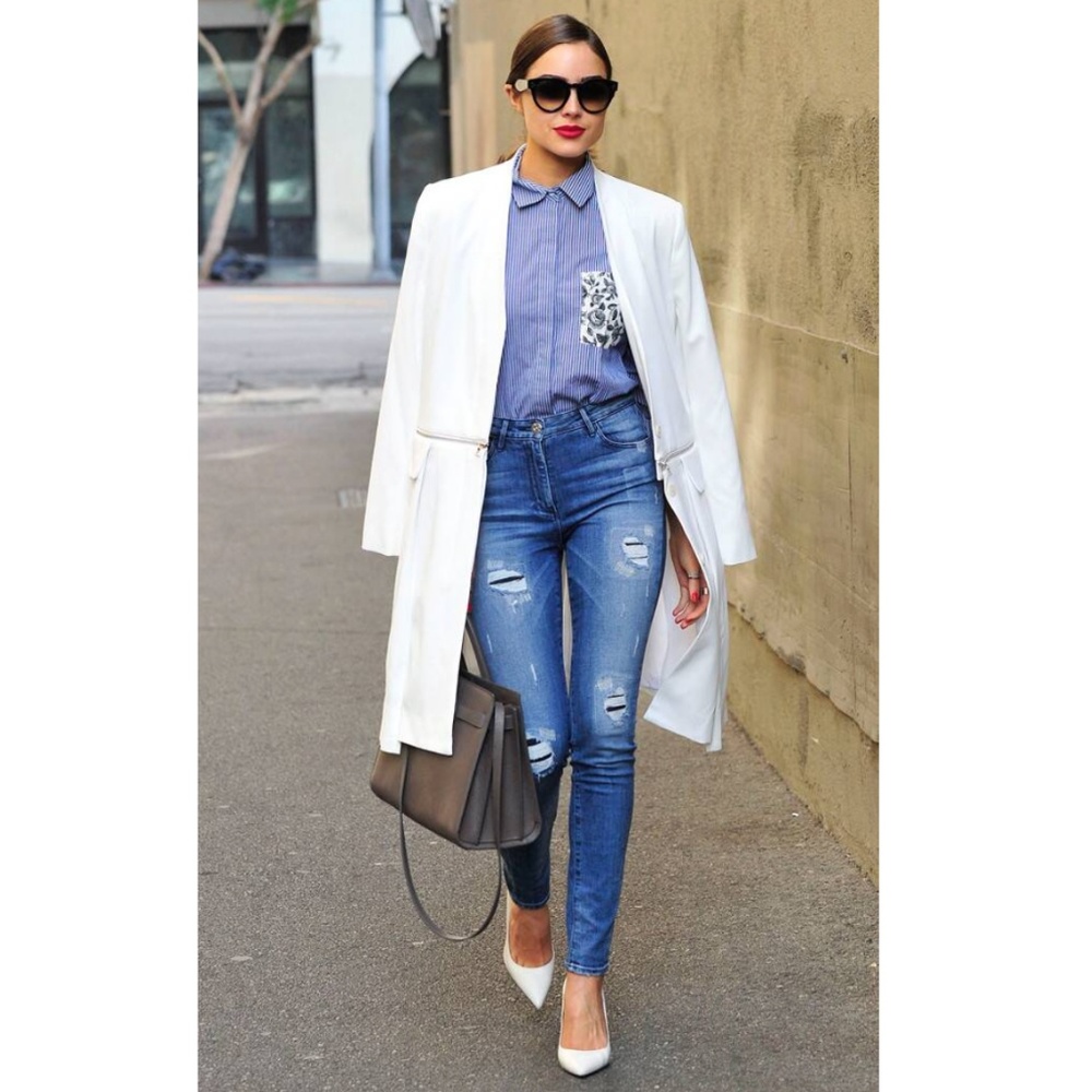 Thakoon Button Down with Floral Pocket Small